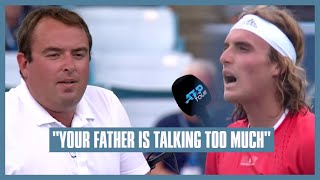 Tsitsipas Coaching from Father  I Cant Tell You What He Said Because Thats Coaching as Well [upl. by Torie]