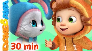 😊 In a Cabin in the Woods and More Nursery Rhymes  Little Kittens  Baby Songs by Dave and Ava 😊 [upl. by Anwahsar]