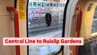 Central Line Train To Ruislip Gardens  Hanger Lane  Greenford [upl. by Blumenthal]