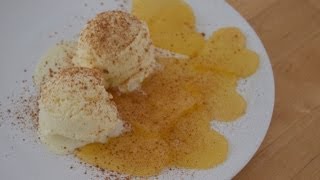 Ricetta dessert con mele gelato con cuori di mela caramellati [upl. by Iron869]