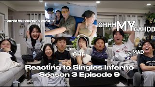 reacting to Singles Inferno Season 3 Episode 9 THE ICONIC HELICOPTER SCENE [upl. by Enilrae]