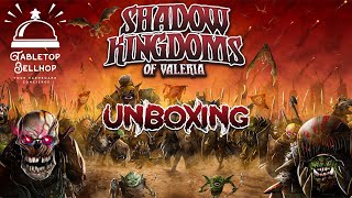 Board Game Unboxing Shadow Kingdoms of Valeria Kickstarter Edition with Rise of Titans [upl. by Button]