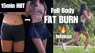 Daily WEIGHT LOSS 🔥Intense Fat Burning HIIT Workout  15min Full Body Arm Leg Thigh Ab amp Cardio [upl. by Daughtry]