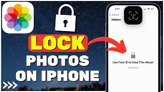 How To Lock Photos On iPhone 2024 [upl. by Publias949]