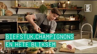 24Kitchen  Wat Eten We Vandaag Afl 16 Hugo’s biefstuk met gebakken champignons en hete bliksem [upl. by Eiramaliehs339]