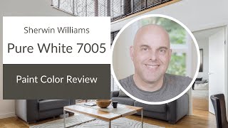 Sherwin Williams Pure White 7005 Paint Color Review [upl. by Anyk]