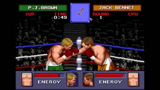 Evander Holyfields Real Deal Boxing Sega Genesis Gameplay [upl. by Evslin]