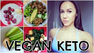 WHAT I EAT VEGAN KETO  HIGH FAT LOW CARB DIET [upl. by Assennav]