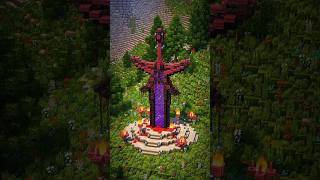 EPIC Nether Portal Sword Design in Minecraft 🔥shorts minecraft trending funny gaming [upl. by Htehpaj]