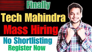 Finally Tech Mahindra New Mass Hiring Announced  OFF Campus Drive For 2024  2023  2022 Batch [upl. by Shute]