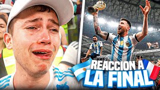 REACCIÓN A LA FINAL DEL MUNDIAL DESDE EL ESTADIO  ARGENTINA  FRANCIA  QATAR 2022 [upl. by Ahsiekel]