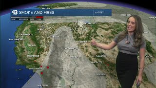 Wildfire smoke is moving into the valley from California [upl. by Sully]