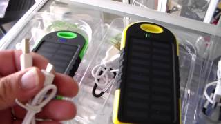 cargador solar para celular cargador portatil para movil unboxing [upl. by Araic]