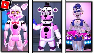 How to get ALL 3 NEW SISTER LOCATION SECRET CHARACTERS in FREDBEARS MEGA ROLEPLAY  Roblox [upl. by Amein]