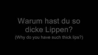 Oomph  Wer schön sein will muss leiden Lyrics w English Translation [upl. by Eneres]