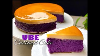 UBE CUSTARD CAKE I Perfect Christmas Dessert [upl. by Monafo33]