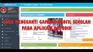 Cara Mudah Mengganti Gambar Profil Dapodik [upl. by Neysa]