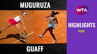 Garbiñe Muguruza vs Coco Gauff  2020 Rome Second Round  WTA Highlights [upl. by Itnava21]