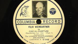 Felix Weingartner  Beethoven  Fidelio Overture [upl. by Adnilym]