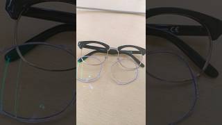 Club master frame blucut lens fit 😎 [upl. by Odrareg]