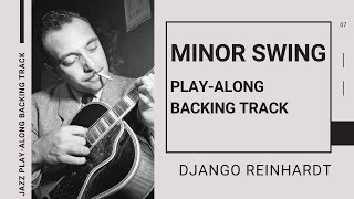 MINOR SWING Django Reinhardt  Jazz PlayAlong Backing Track [upl. by Lednek]