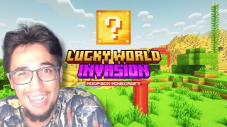 On découvre le MODPACK LUCKY WORLD INVASION [upl. by Anissej818]