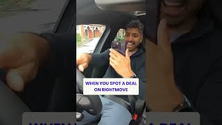 When you spot a deal on Rightmove 😂🚗💨⁠ PropertyLife PropertyMeme JustForLaugh Rightmove [upl. by Attalie]