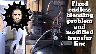 Air Compressor Repair fixed endless air bleed and transfer tube modifications [upl. by Nodaj]