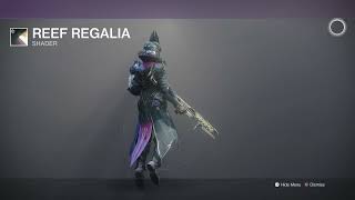 Destiny 2 Warlock with Techeuns Regalia Ornaments and Reef Regalia Shader [upl. by Htevi]