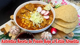 Authentic Red Pozole Recipe  Grandmas Recipes [upl. by Itnuahsa509]