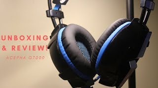 ACEPHA G7000 Headset Unboxing and Review [upl. by Rastus]