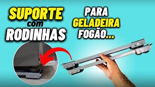 💥TESTEI SUPORTE MÓVEL com RODINHAS para GELADEIRAFOGÃOFREEZERCERVEJEIRA SUPORTA ATÉ 200 kg😱 [upl. by Celestyn188]