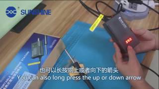 SUNSHINE SS927D Portable Digital Soldering Station Teach Video [upl. by Eilssel]