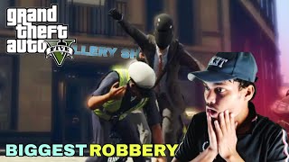 BIGGEST ROBBERY IN JEWELLERY SHOP GTA 5  GTA V [upl. by Reivaj165]