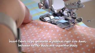 Tutorial how to sew pleats and ruffles with the BERNINA ruffler no 86 [upl. by Tiana]