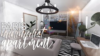 Bloxburg  Paris Minimalistic Apartment  50k  House Build [upl. by Eittel]