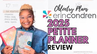 Erin Condren Petite Planner Review 2025  Chloetry Plans [upl. by Jariv411]