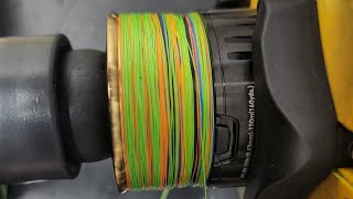 SPOOLING NEW DAIWA BG MQ [upl. by Aicen]