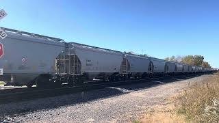 CN Train S763 amp CN Train M342 meeting Each other in Junction City Wisconsin [upl. by Witt283]