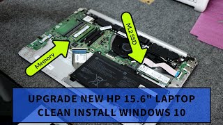 How to Upgrade M2 SSD amp Memory in HP 156quot Laptop [upl. by Fruin873]