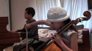 Sisi age 7 ABRSM Grade 5 cello Standchen Franz Schubert [upl. by Goldin]