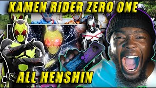 Kamen Rider ZeroOne【All Riders Henshin】 REACTION VIDEO  Kamen Rider Reaction  tokusatsu [upl. by Oriole]