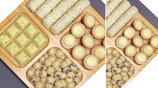 Satisfying Reverse Video ASMR • Yummy Sweets Platter • Filling platter with white chocolate candy [upl. by Hong423]