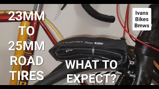 Considering Going from 700C 23MM To 25MM Wide Road Bike Tires  What To Expect  4K [upl. by Astrahan]