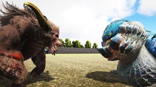 Rajang VS Dodogama  Monster Wars Universe ARK Survival Evolved [upl. by Hamrah]