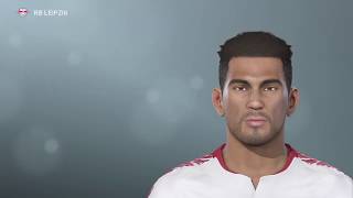 PES 2019 RB LEIPZIG created players face amp hair [upl. by Atilek508]