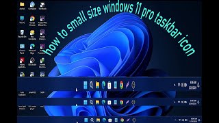 how to small size windows 11 pro taskbar icon [upl. by Barbara-Anne]