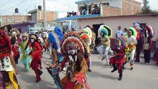 Danza de Apaches de la Santa Cruz 2018 Valtierrilla [upl. by Nedak]