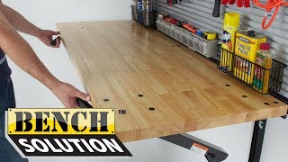 Bench Solution  Maximize Garage Workspace Without Sacrificing Floor Space [upl. by Einnhoj]