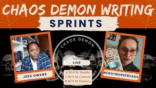 Chaos Demon Writing Sprints wNerdyNurseReads [upl. by Bellda473]